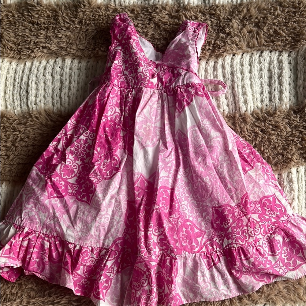 Pink Floral Kids Dress